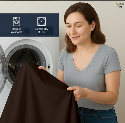 Premium 100% Cotton 4-Piece Bed Sheet Set | 400 TC | Flat Sheet, Elastic Fitted Sheet & 2 Pillow Covers | 10-Inch Deep Pocket (Chocolate)